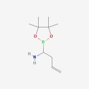 1-(4,4,5,5-Tetramethyl-1,3,2-dioxaborolan-2-yl)but-3-en-1-amine