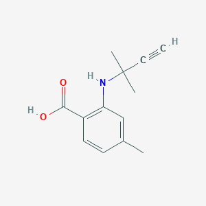 4-Methyl-2-((2-methylbut-3-yn-2-yl)amino)benzoic acid