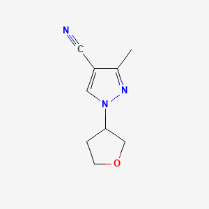 3-methyl-1-(oxolan-3-yl)-1H-pyrazole-4-carbonitrile