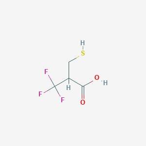 3-Mercapto-2-trifluoromethylpropionic acid