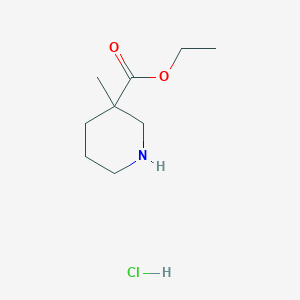 molecular formula C9H18ClNO2 B1532653 盐酸 3-甲基哌啶-3-甲酸乙酯 CAS No. 176523-95-8