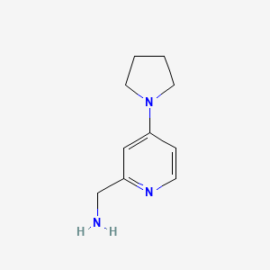 molecular formula C10H15N3 B15326539 (4-(Pyrrolidin-1-yl)pyridin-2-yl)methanamine 