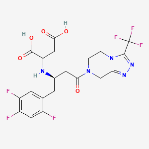 molecular formula C20H19F6N5O5 B1532655 Sitagliptin Fumarate Adduct CAS No. 2088771-60-0