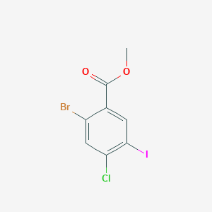 molecular formula C8H5BrClIO2 B1532661 Methyl 2-Bromo-4-chloro-5-iodobenzoate CAS No. 1208077-68-2