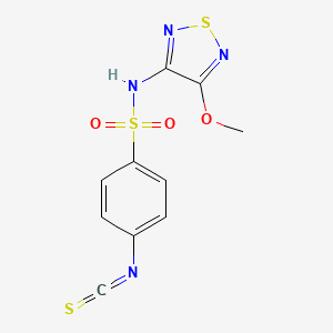 4-isothiocyanato-N-(4-methoxy-1,2,5-thiadiazol-3-yl)benzenesulfonamide