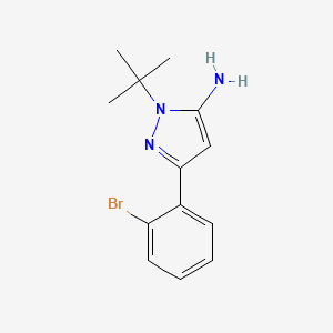 3-(2-Bromophenyl)-1-(tert-butyl)-1h-pyrazol-5-amine