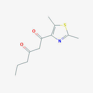 1-(2,5-Dimethylthiazol-4-yl)hexane-1,3-dione