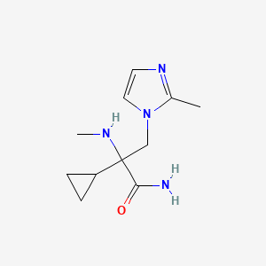 2-Cyclopropyl-3-(2-methyl-1h-imidazol-1-yl)-2-(methylamino)propanamide