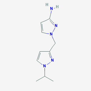 1-((1-Isopropyl-1h-pyrazol-3-yl)methyl)-1h-pyrazol-3-amine