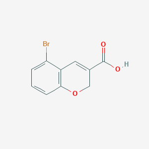 molecular formula C10H7BrO3 B1532678 5-溴-2H-色满烯-3-羧酸 CAS No. 885270-71-3