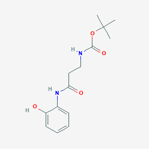 molecular formula C14H20N2O4 B1532680 Tert-butyl 3-(2-hydroxyphenylamino)-3-oxopropylcarbamate CAS No. 867353-53-5