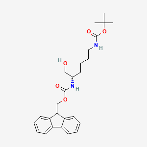 molecular formula C26H34N2O5 B1532681 Fmoc-赖氨醇（Boc） CAS No. 198561-38-5