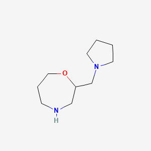 molecular formula C10H20N2O B1532684 2-(1-Pyrrolidinylméthyl)-1,4-oxazepane CAS No. 933720-55-9