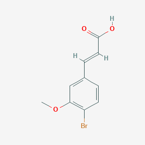 molecular formula C10H9BrO3 B1532686 4-Bromo-3-methoxycinnamic acid CAS No. 924271-33-0