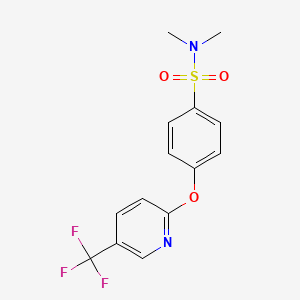 N,N-Dimethyl-4-{[5-(trifluoromethyl)pyridin-2-yl]oxy}benzenesulphonamide