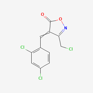 3-(Chloromethyl)-4-[(2,4-dichlorophenyl)methylidene]-1,2-oxazol-5-one