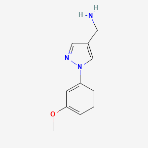 1-[1-(3-Methoxyphenyl)-1H-pyrazol-4-YL]methanamine