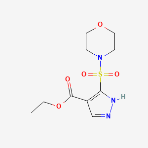 ethyl 3-(morpholine-4-sulfonyl)-1H-pyrazole-4-carboxylate