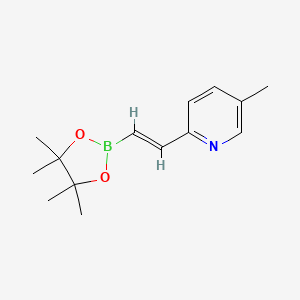 5-Methyl-2-[2-(tetramethyl-1,3,2-dioxaborolan-2-yl)ethenyl]pyridine