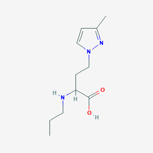 4-(3-Methyl-1h-pyrazol-1-yl)-2-(propylamino)butanoic acid