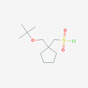 (1-(Tert-butoxymethyl)cyclopentyl)methanesulfonyl chloride