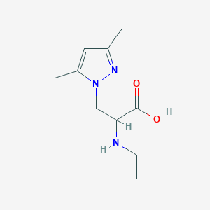 3-(3,5-Dimethyl-1h-pyrazol-1-yl)-2-(ethylamino)propanoic acid