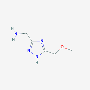 (5-(Methoxymethyl)-4h-1,2,4-triazol-3-yl)methanamine