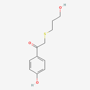 1-(4-Hydroxyphenyl)-2-((3-hydroxypropyl)thio)ethan-1-one