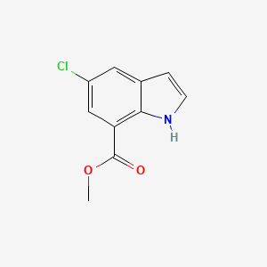 molecular formula C10H8ClNO2 B1532729 Methyl 5-chloro-1H-indole-7-carboxylate CAS No. 1238214-63-5
