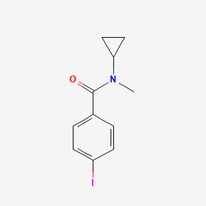 molecular formula C11H12INO B1532732 N-cyclopropyl-4-iodo-N-methylbenzamide CAS No. 1247410-46-3