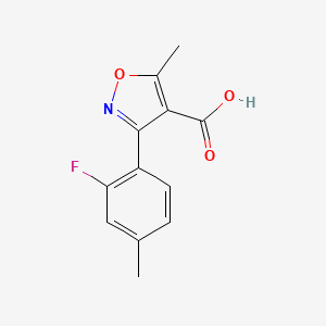 3-(2-Fluoro-4-methylphenyl)-5-methylisoxazole-4-carboxylic acid