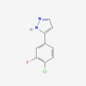 3-(4-Chloro-3-fluorophenyl)-1h-pyrazole