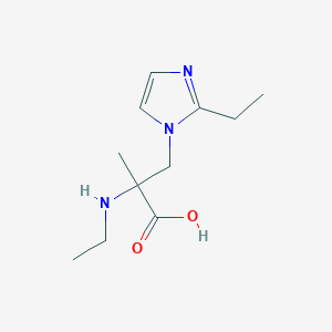 3-(2-Ethyl-1h-imidazol-1-yl)-2-(ethylamino)-2-methylpropanoic acid