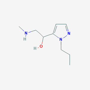 2-(Methylamino)-1-(1-propyl-1h-pyrazol-5-yl)ethan-1-ol