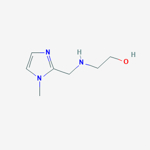 molecular formula C7H13N3O B1532742 2-{[(1-methyl-1H-imidazol-2-yl)methyl]amino}ethanol CAS No. 790183-94-7