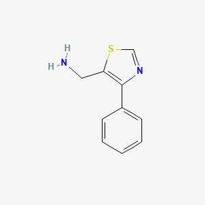 molecular formula C10H10N2S B1532743 C-(4-Phenyl-thiazol-5-yl)-methylamine CAS No. 920438-42-2