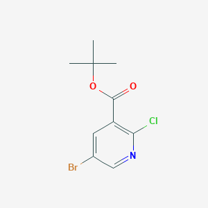 molecular formula C10H11BrClNO2 B1532748 5-Bromo-2-chloronicotinic acid tert-butyl ester CAS No. 1335055-73-6