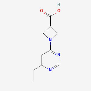 molecular formula C10H13N3O2 B1532751 1-(6-乙基嘧啶-4-基)氮杂环丁-3-羧酸 CAS No. 1339508-07-4