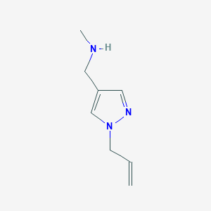 molecular formula C8H13N3 B1532752 methyl({[1-(prop-2-en-1-yl)-1H-pyrazol-4-yl]methyl})amine CAS No. 1284039-16-2