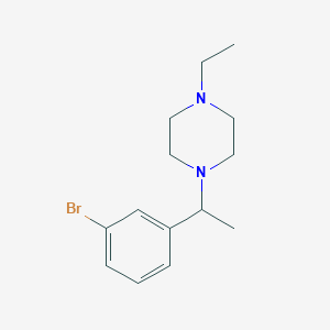 molecular formula C14H21BrN2 B1532753 1-(1-(3-Bromophenyl)ethyl)-4-ethylpiperazine CAS No. 1704082-58-5