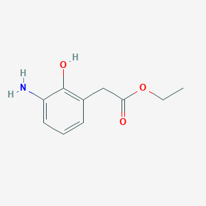 molecular formula C10H13NO3 B1532758 Ethyl 2-(3-amino-2-hydroxyphenyl)acetate CAS No. 1072150-23-2