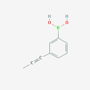 molecular formula C9H9BO2 B1532765 3-(丙-1-炔基)苯硼酸 CAS No. 1189373-19-0