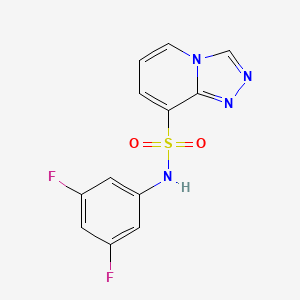 molecular formula C12H8F2N4O2S B1532767 N-(3,5-difluorophenyl)[1,2,4]triazolo[4,3-a]pyridine-8-sulfonamide CAS No. 1325307-36-5