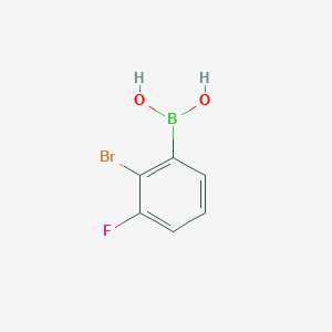 molecular formula C6H5BBrFO2 B1532774 (2-Bromo-3-fluorophenyl)boronic acid CAS No. 731817-89-3