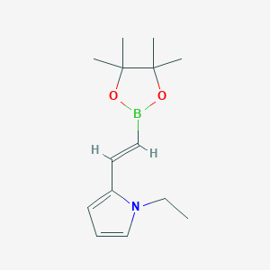 1-ethyl-2-[2-(tetramethyl-1,3,2-dioxaborolan-2-yl)ethenyl]-1H-pyrrole