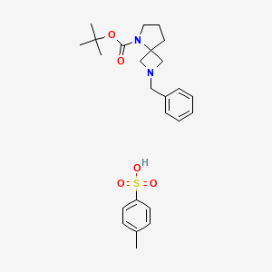 Tert-butyl 2-benzyl-2,5-diazaspiro[3.4]octane-5-carboxylate, 4-methylbenzenesulfonate salt