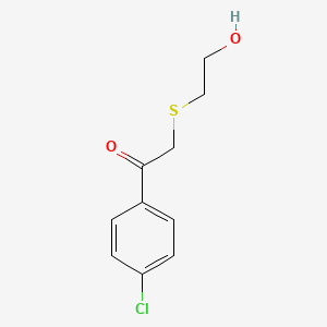 1-(4-Chlorophenyl)-2-((2-hydroxyethyl)thio)ethan-1-one