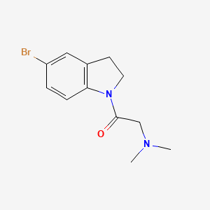 molecular formula C12H15BrN2O B1532778 1-(5-Bromoindolin-1-yl)-2-(dimethylamino)ethanone CAS No. 1350377-17-1