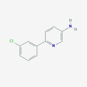 molecular formula C11H9ClN2 B1532780 6-(3-Chlorophenyl)pyridin-3-amine CAS No. 1226220-94-5