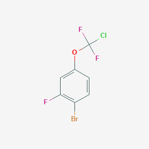 molecular formula C7H3BrClF3O B1532783 1-Bromo-4-[chloro(difluoro)-methoxy]-2-fluoro-benzene CAS No. 1417569-65-3